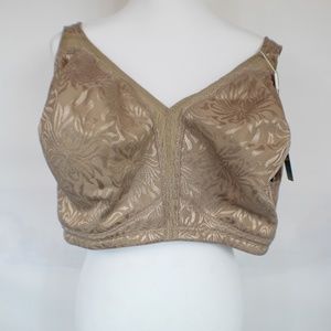 Wingslove 48G Bra Toffee lace Design Wireless NEW